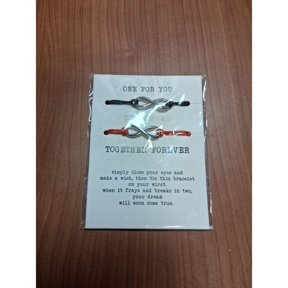 NEW Infinity Bracelet Set Besties Friendship Lovers Y2K Casual - Picture 3 of 3